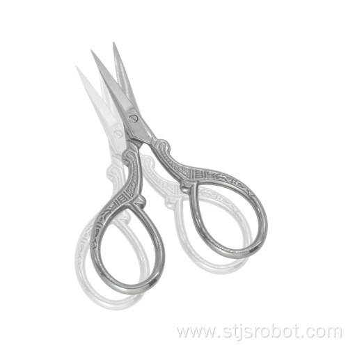 High quality make up beauty stainless steel eyebrow scissors pedicure nails curved scissor